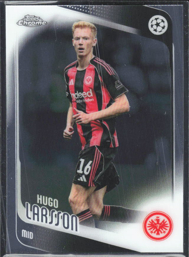 2025-26 Topps Chrome UEFA Club Competitions #36 Hugo Larsson – framsida
