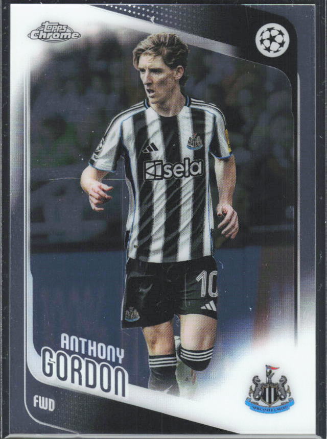 2025-26 Topps Chrome UEFA Club Competitions #159 Anthony Gordon – framsida