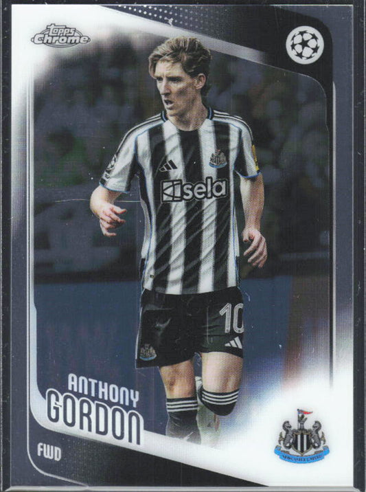 2025-26 Topps Chrome UEFA Club Competitions #159 Anthony Gordon – framsida