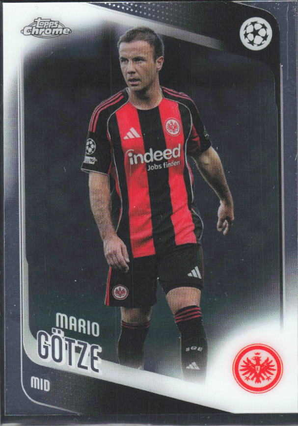2025-26 Topps Chrome UEFA Club Competitions #162 Mario Götze – framsida