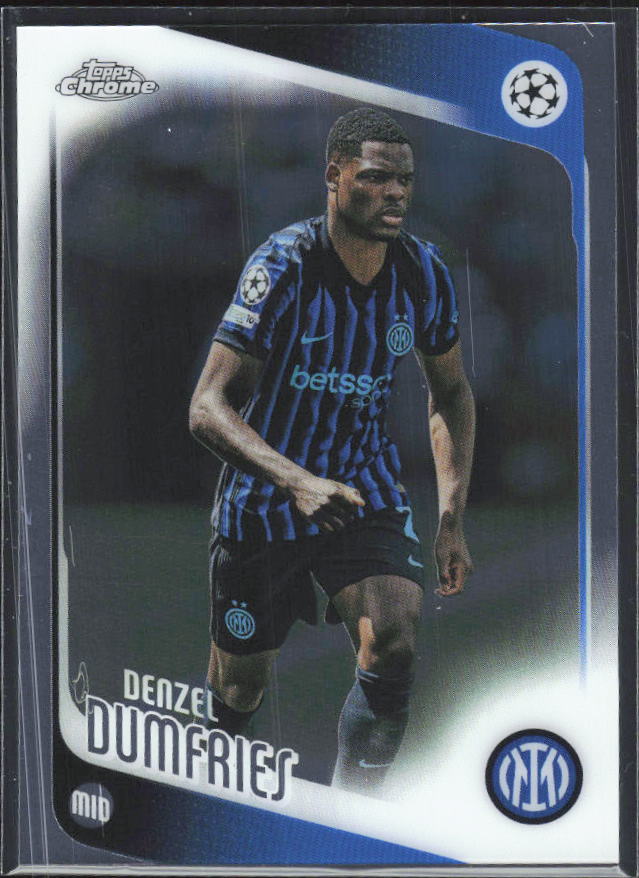 2025-26 Topps Chrome UEFA Club Competitions #145 Denzel Dumfries – framsida
