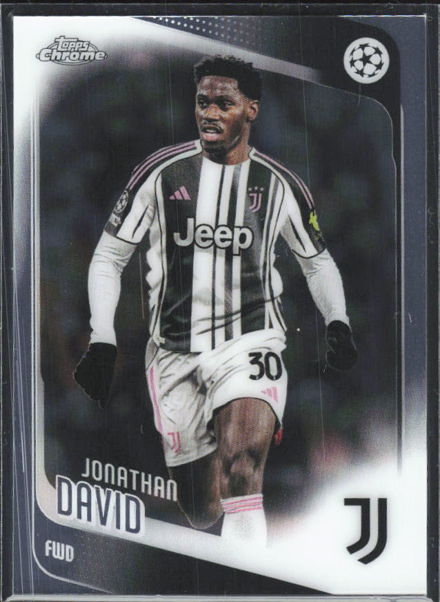 2025-26 Topps Chrome UEFA Club Competitions #17 Jonathan David – framsida