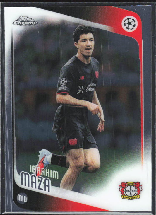 2025-26 Topps Chrome UEFA Club Competitions #72 Ibrahim Maza – framsida