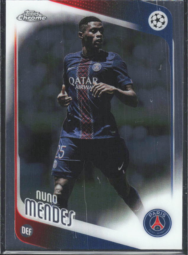 2025-26 Topps Chrome UEFA Club Competitions #69 Nuno Mendes – framsida