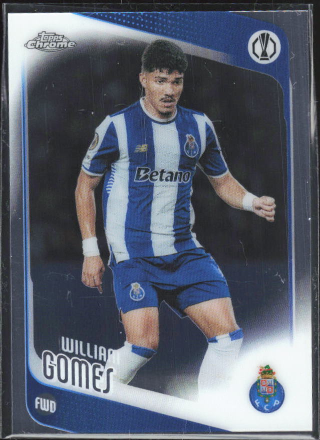 2025-26 Topps Chrome UEFA Club Competitions #50 William Gomes – framsida