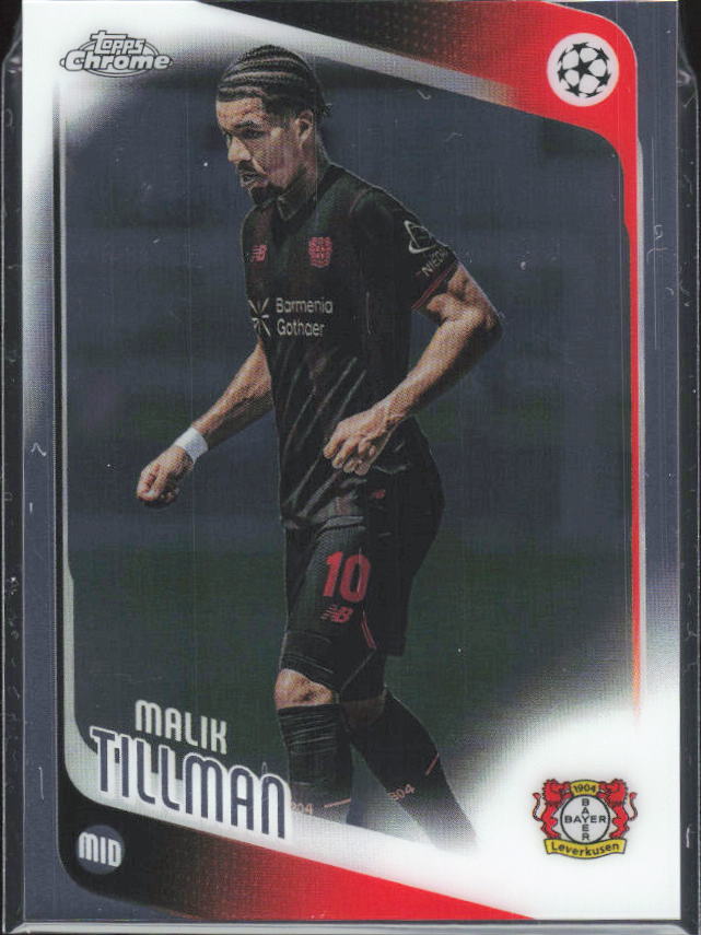 2025-26 Topps Chrome UEFA Club Competitions #24 Malik Tillman – framsida