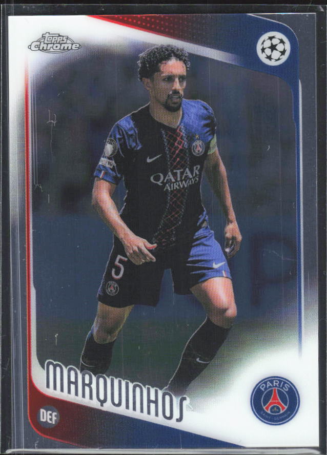 2025-26 Topps Chrome UEFA Club Competitions #92 Marquinhos – framsida