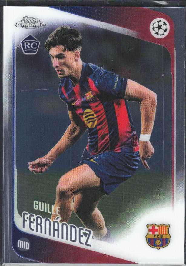 2025-26 Topps Chrome UEFA Club Competitions #190 Guille Fernández – framsida