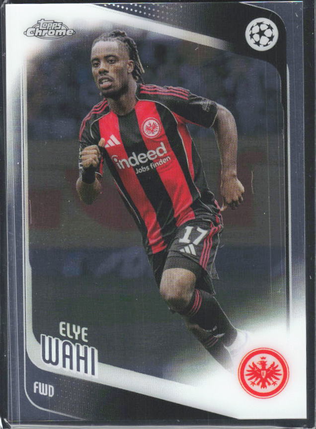 2025-26 Topps Chrome UEFA Club Competitions #61 Elye Wahi – framsida