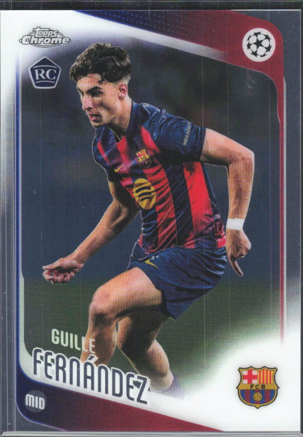 2025-26 Topps Chrome UEFA Club Competitions #190 Guille Fernández – framsida