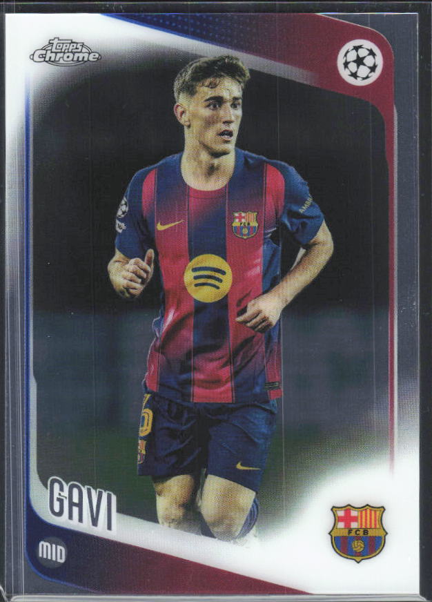 2025-26 Topps Chrome UEFA Club Competitions #132 Gavi – framsida