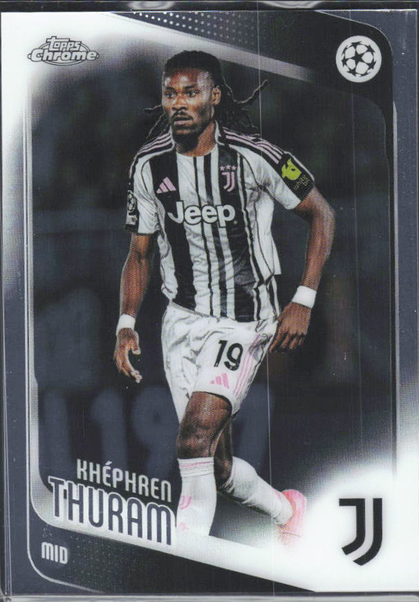 2025-26 Topps Chrome UEFA Club Competitions #71 Khéphren Thuram – framsida