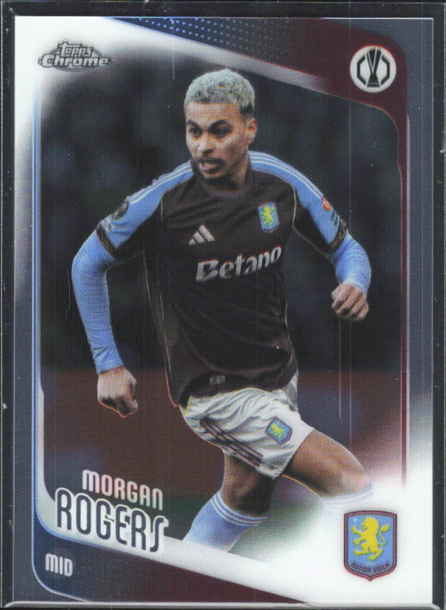 2025-26 Topps Chrome UEFA Club Competitions #197 Morgan Rogers – framsida