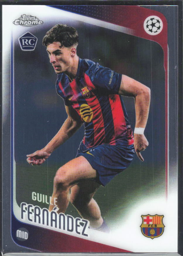 2025-26 Topps Chrome UEFA Club Competitions #190 Guille Fernández – framsida