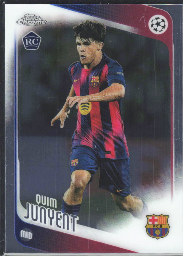 2025-26 Topps Chrome UEFA Club Competitions #93 Quim Junyent – framsida