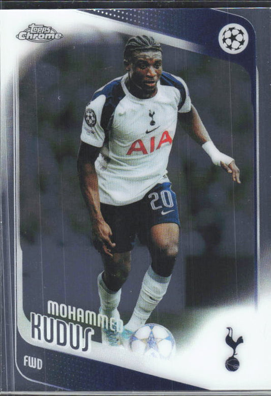 2025-26 Topps Chrome UEFA Club Competitions #89 Mohammed Kudus – framsida