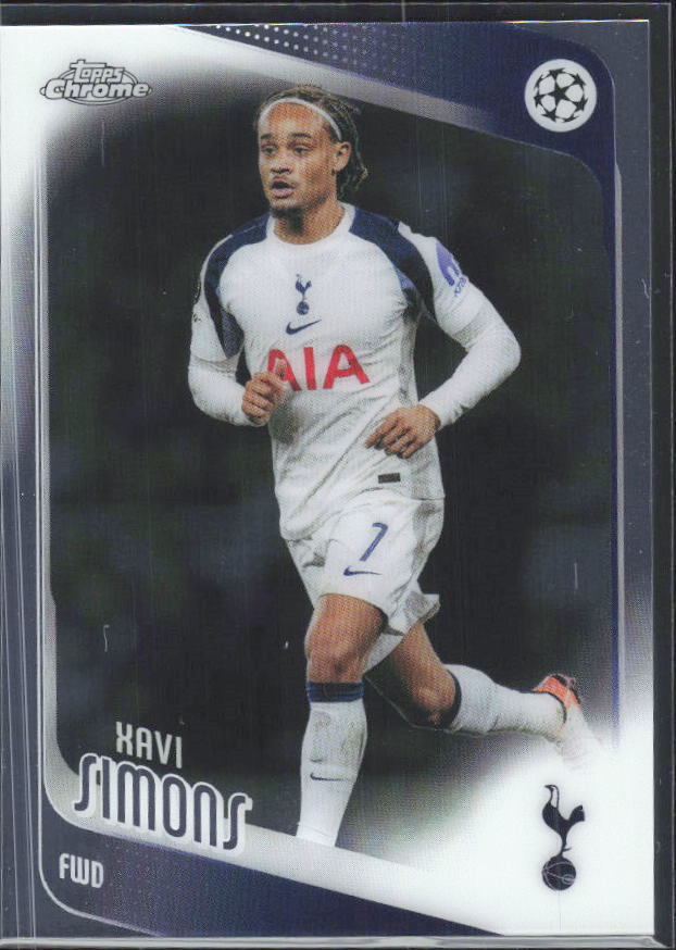 2025-26 Topps Chrome UEFA Club Competitions #85 Xavi Simons – framsida