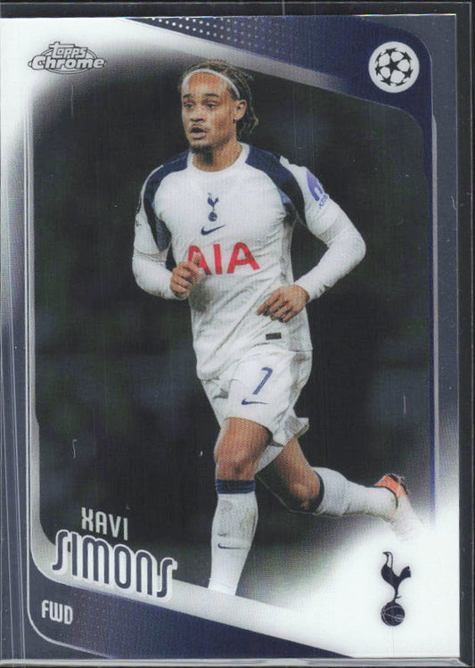 2025-26 Topps Chrome UEFA Club Competitions #85 Xavi Simons – framsida