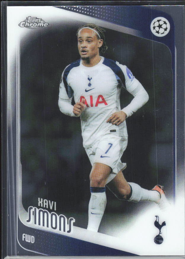 2025-26 Topps Chrome UEFA Club Competitions #85 Xavi Simons – framsida