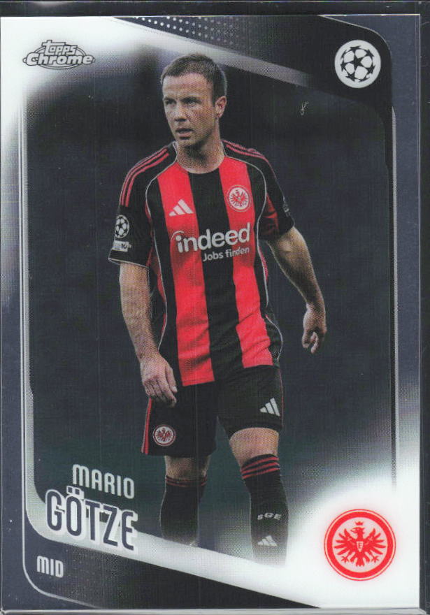 2025-26 Topps Chrome UEFA Club Competitions #162 Mario Götze – framsida