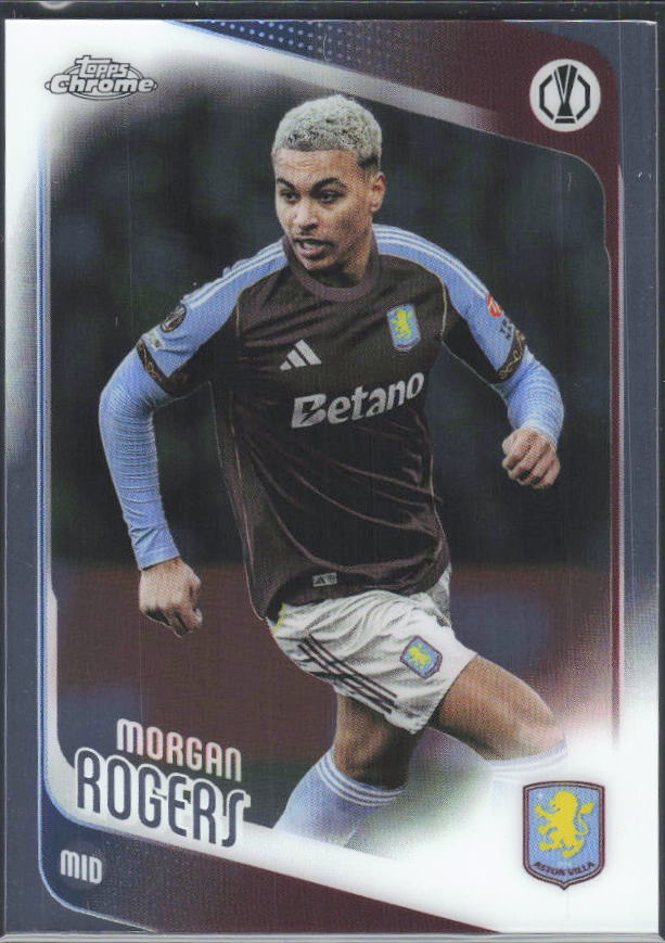 2025-26 Topps Chrome UEFA Club Competitions #197 Morgan Rogers – framsida