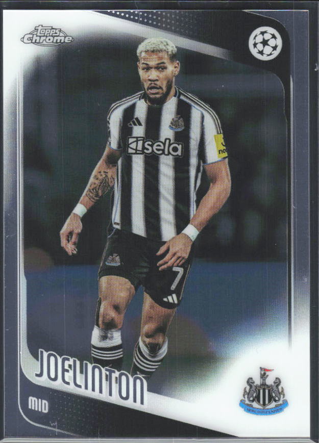 2025-26 Topps Chrome UEFA Club Competitions #23 Joelinton – framsida