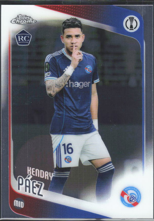 2025-26 Topps Chrome UEFA Club Competitions #29 Kendry Páez – framsida
