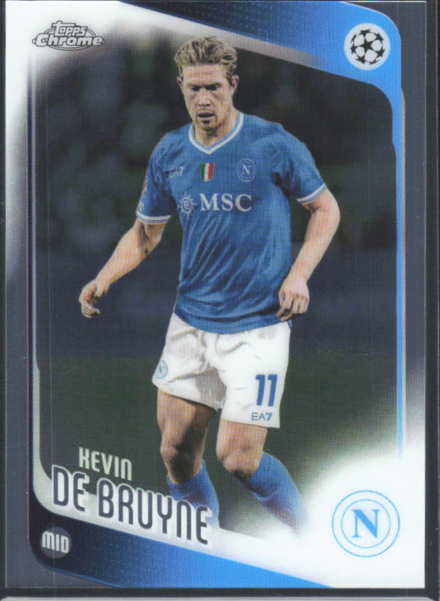 2025-26 Topps Chrome UEFA Club Competitions #200 Kevin De Bruyne – framsida