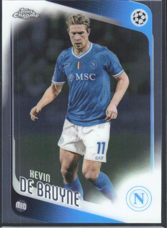 2025-26 Topps Chrome UEFA Club Competitions #200 Kevin De Bruyne – framsida