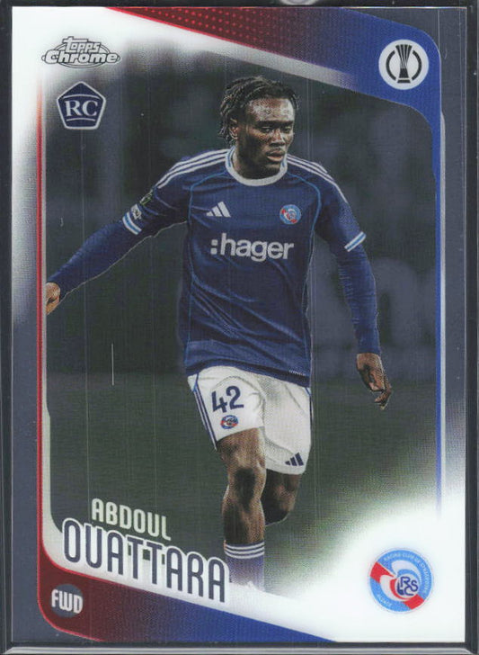 2025-26 Topps Chrome UEFA Club Competitions #114 Abdoul Ouattara – framsida