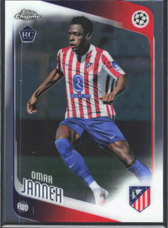 2025-26 Topps Chrome UEFA Club Competitions #137 Omar Janneh – framsida