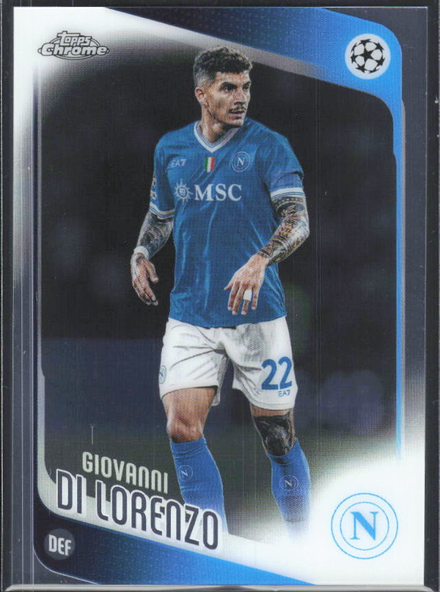 2025-26 Topps Chrome UEFA Club Competitions #77 Giovanni Di Lorenzo – framsida