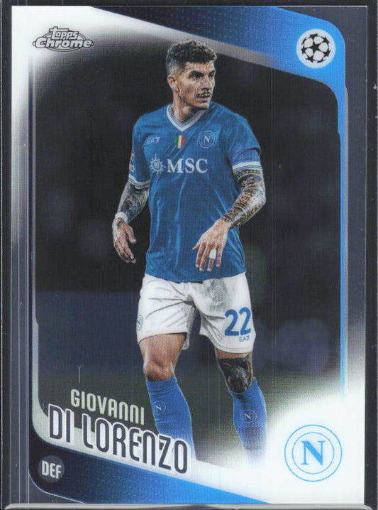 2025-26 Topps Chrome UEFA Club Competitions #77 Giovanni Di Lorenzo – framsida