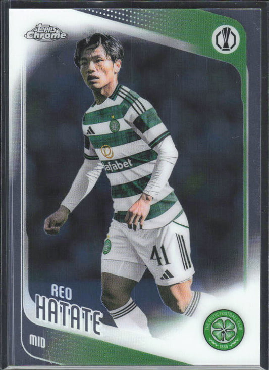 2025-26 Topps Chrome UEFA Club Competitions #40 Reo Hatate – framsida