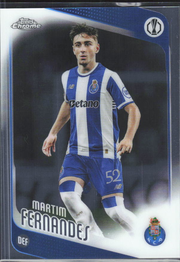 2025-26 Topps Chrome UEFA Club Competitions #62 Martim Fernandes – framsida