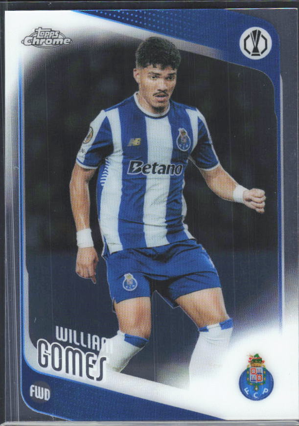 2025-26 Topps Chrome UEFA Club Competitions #50 William Gomes – framsida