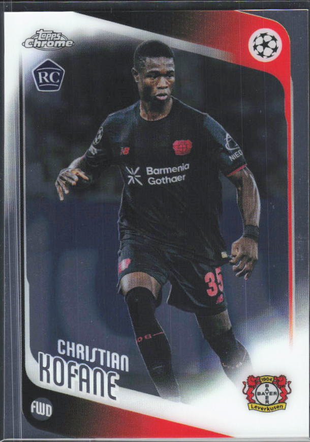 2025-26 Topps Chrome UEFA Club Competitions #27 Christian Kofane – framsida