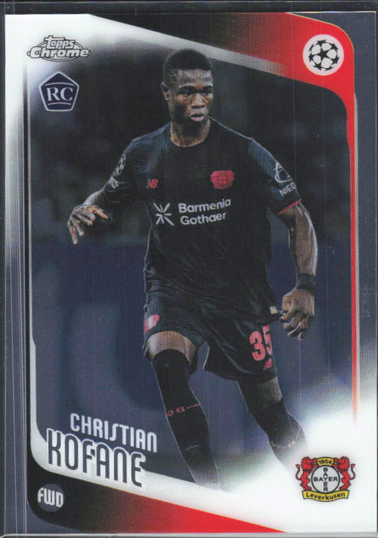 2025-26 Topps Chrome UEFA Club Competitions #27 Christian Kofane – framsida