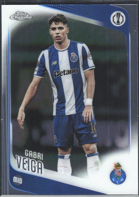2025-26 Topps Chrome UEFA Club Competitions #87 Gabri Veiga – framsida