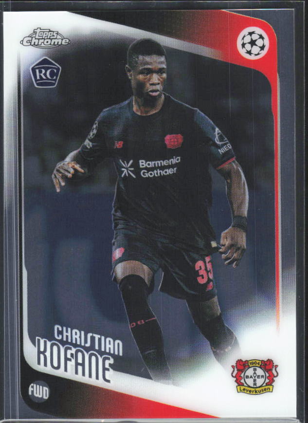 2025-26 Topps Chrome UEFA Club Competitions #27 Christian Kofane – framsida