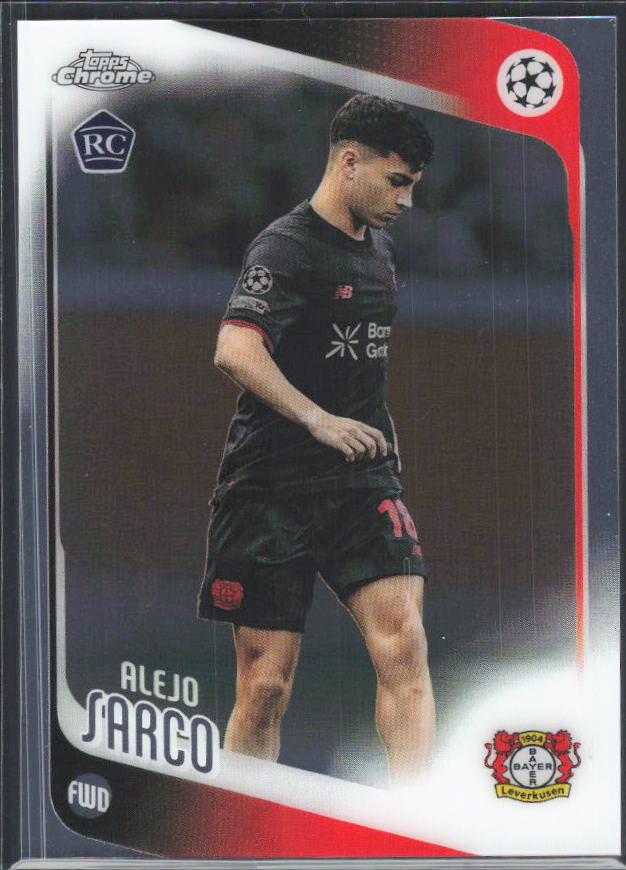 2025-26 Topps Chrome UEFA Club Competitions #44 Alejo Sarco – framsida