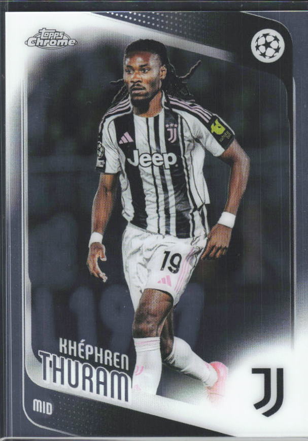 2025-26 Topps Chrome UEFA Club Competitions #71 Khéphren Thuram – framsida