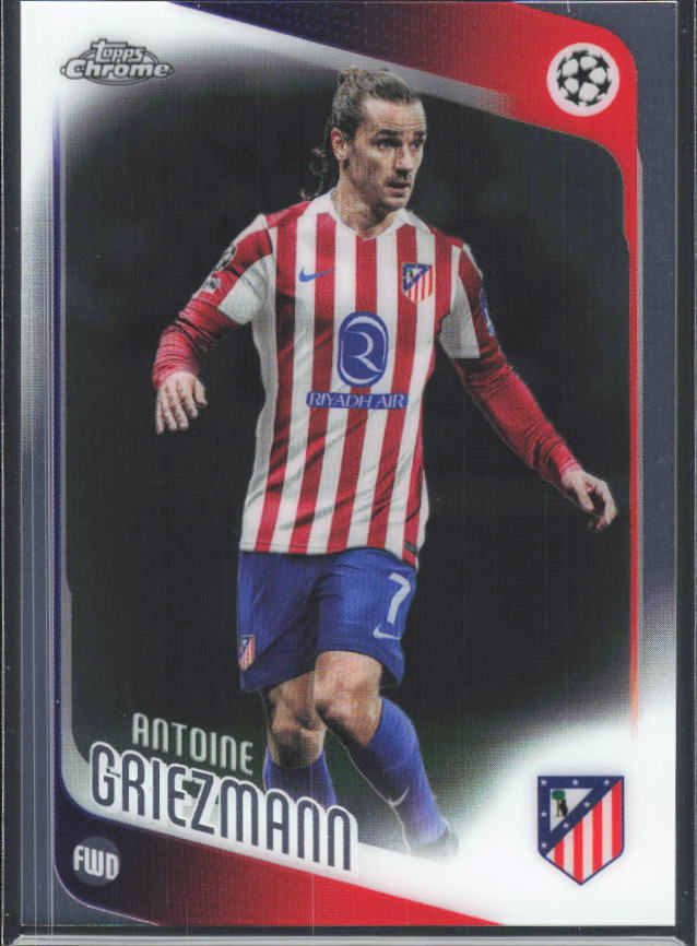 2025-26 Topps Chrome UEFA Club Competitions #82 Antoine Griezmann – framsida