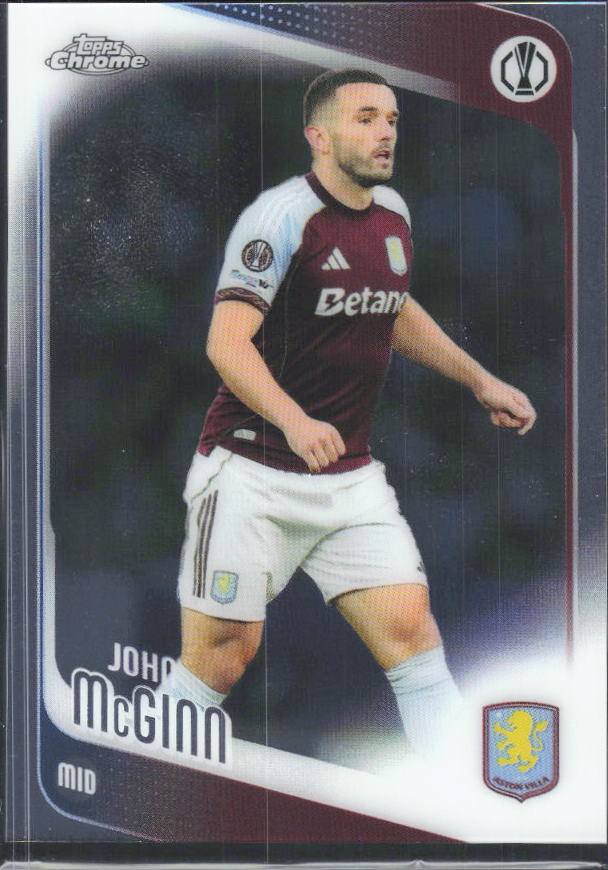 2025-26 Topps Chrome UEFA Club Competitions #28 John McGinn – framsida