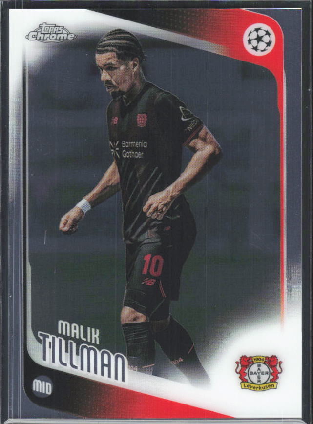 2025-26 Topps Chrome UEFA Club Competitions #24 Malik Tillman – framsida