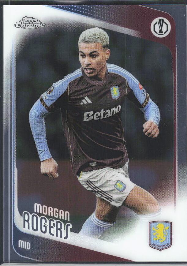 2025-26 Topps Chrome UEFA Club Competitions #197 Morgan Rogers – framsida
