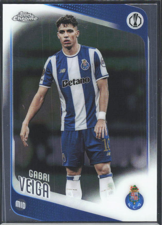 2025-26 Topps Chrome UEFA Club Competitions #87 Gabri Veiga – framsida