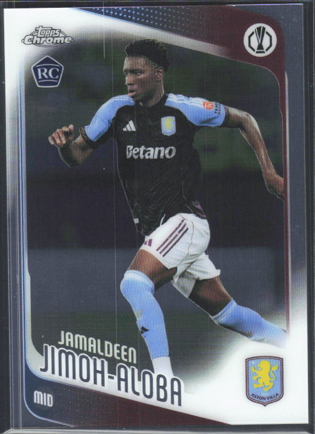 2025-26 Topps Chrome UEFA Club Competitions #8 Jamaldeen Jimoh-Aloba – framsida