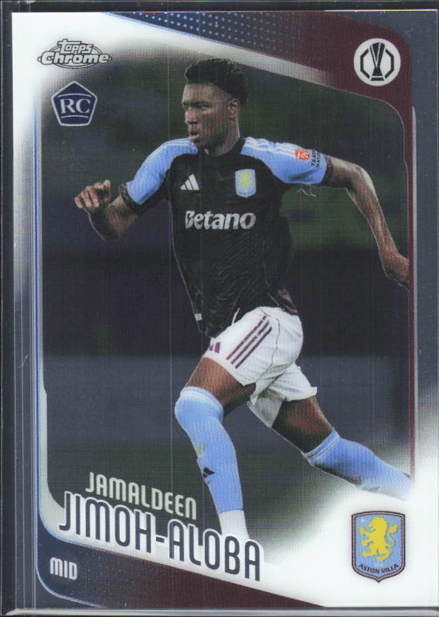 2025-26 Topps Chrome UEFA Club Competitions #8 Jamaldeen Jimoh-Aloba – framsida
