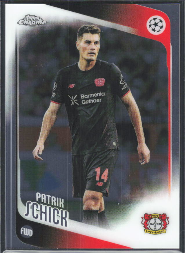 2025-26 Topps Chrome UEFA Club Competitions #153 Patrik Schick – framsida